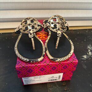 Tory Burch Metal Miller Sandal Size 10